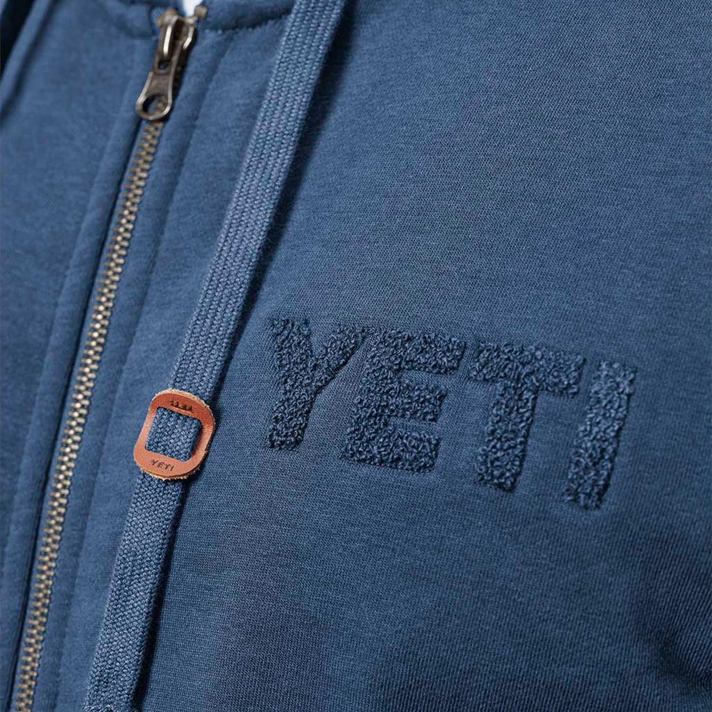YETI Felpa con cappuccio in French Terry con zip intera Navy