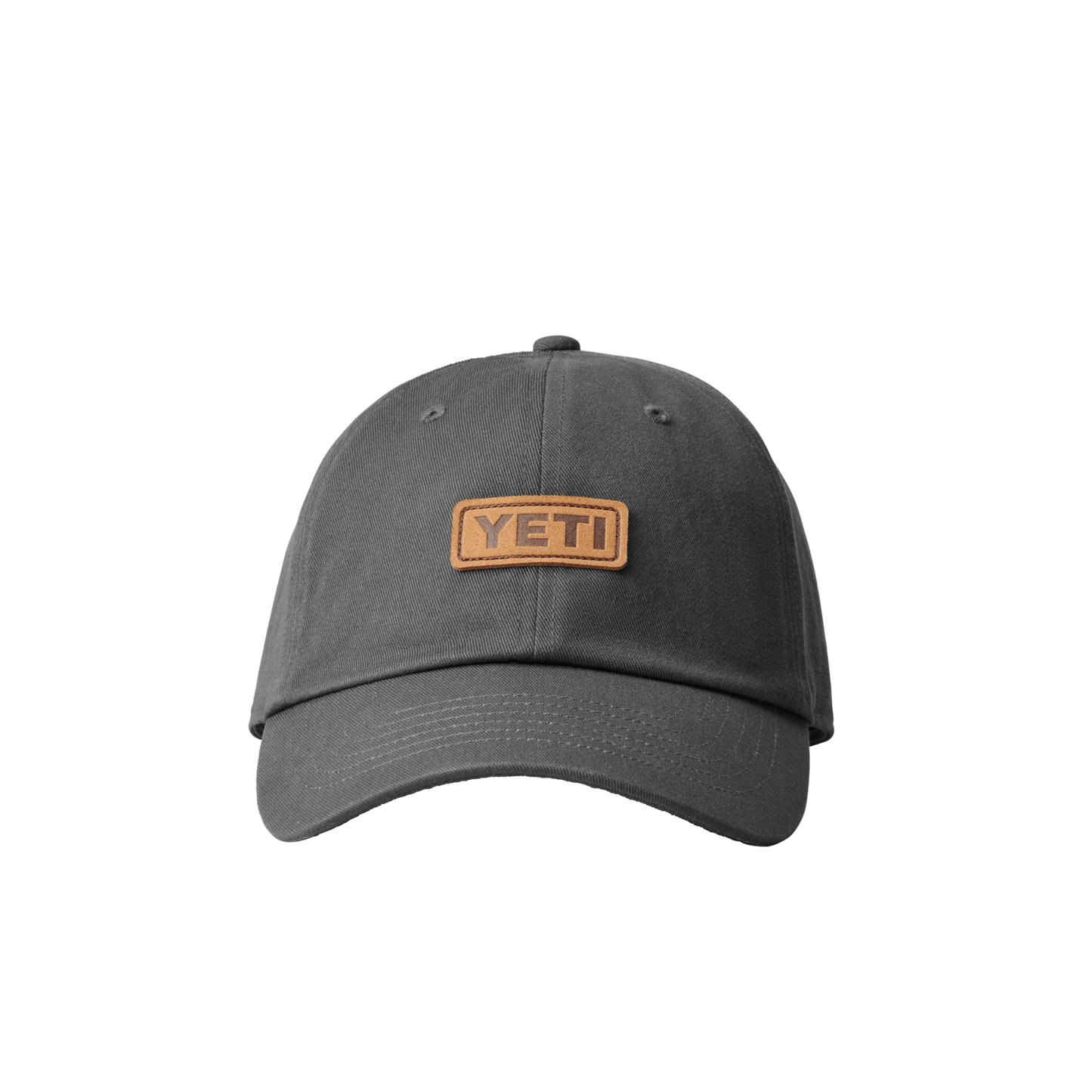 YETI Berretto da baseball in pelle con logo Dark Grey