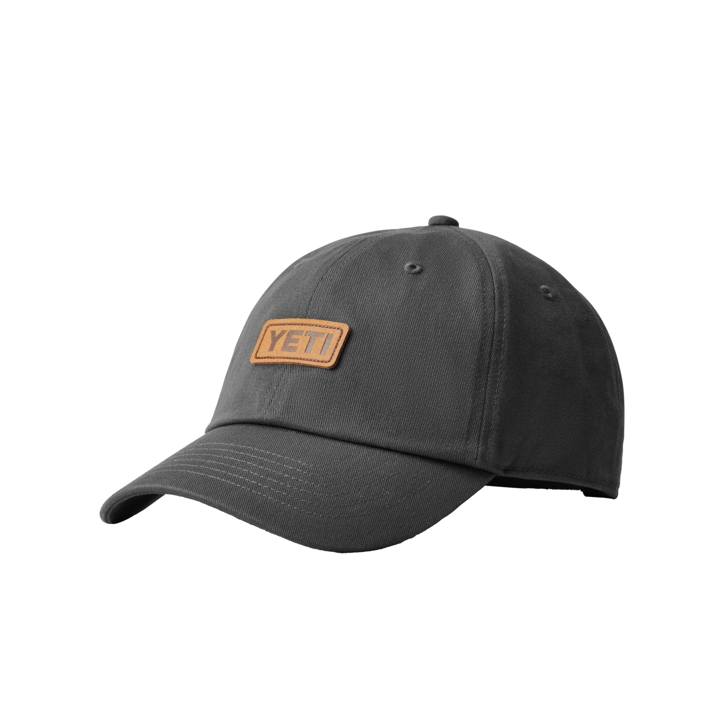 YETI Berretto da baseball in pelle con logo Dark Grey