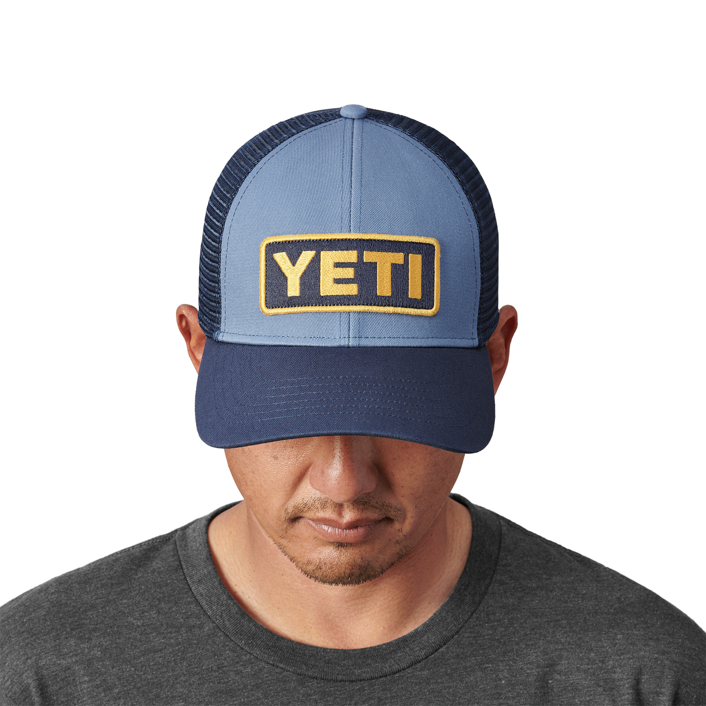 YETI Cappello Trucker con logo a basso profilo Navy
