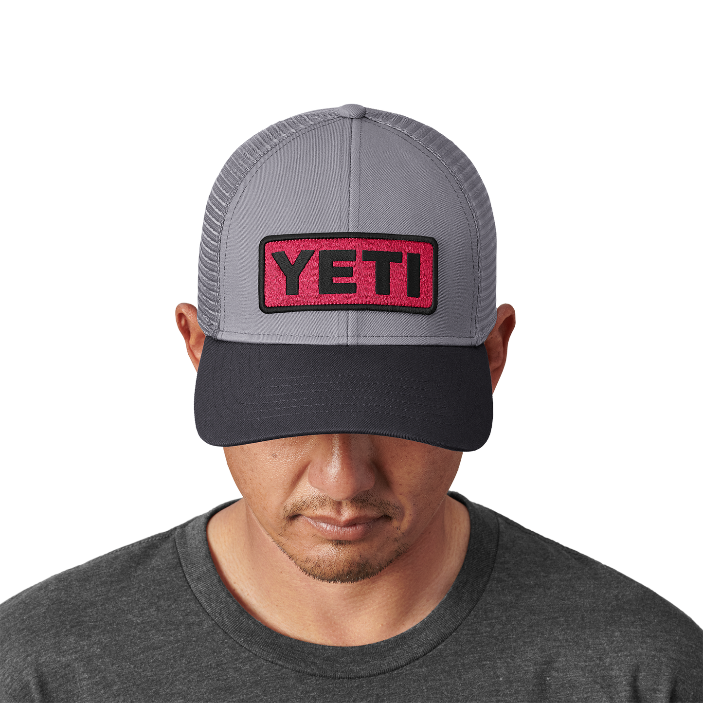 YETI Cappello Trucker con logo a basso profilo Harvest Red/Nero