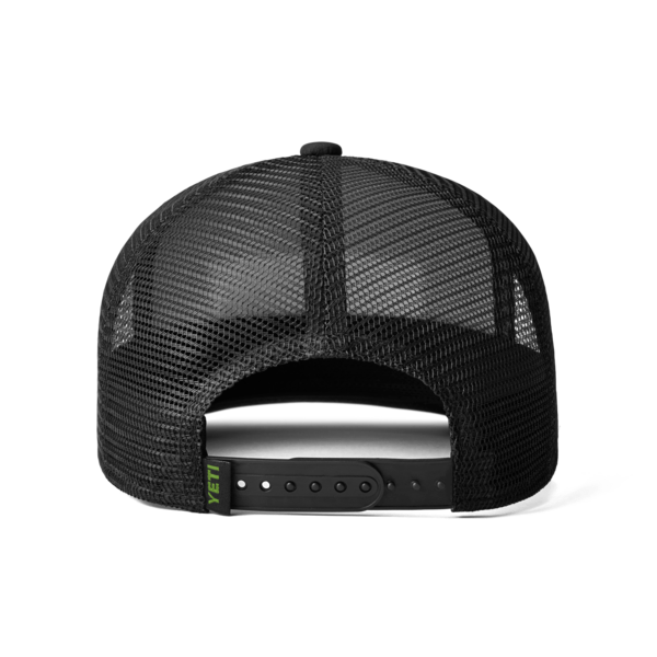 YETI Cappello Trucker con logo badge Nero
