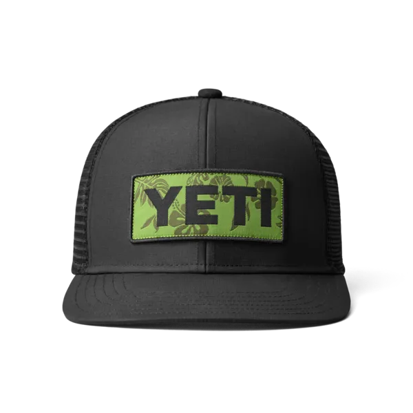 YETI Cappello Trucker con logo badge Nero