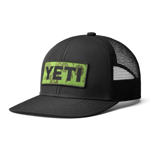 YETI Cappello Trucker con logo badge Nero