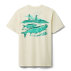 YET Tarpon Flies Short Sleeve T-Shirt Ecru