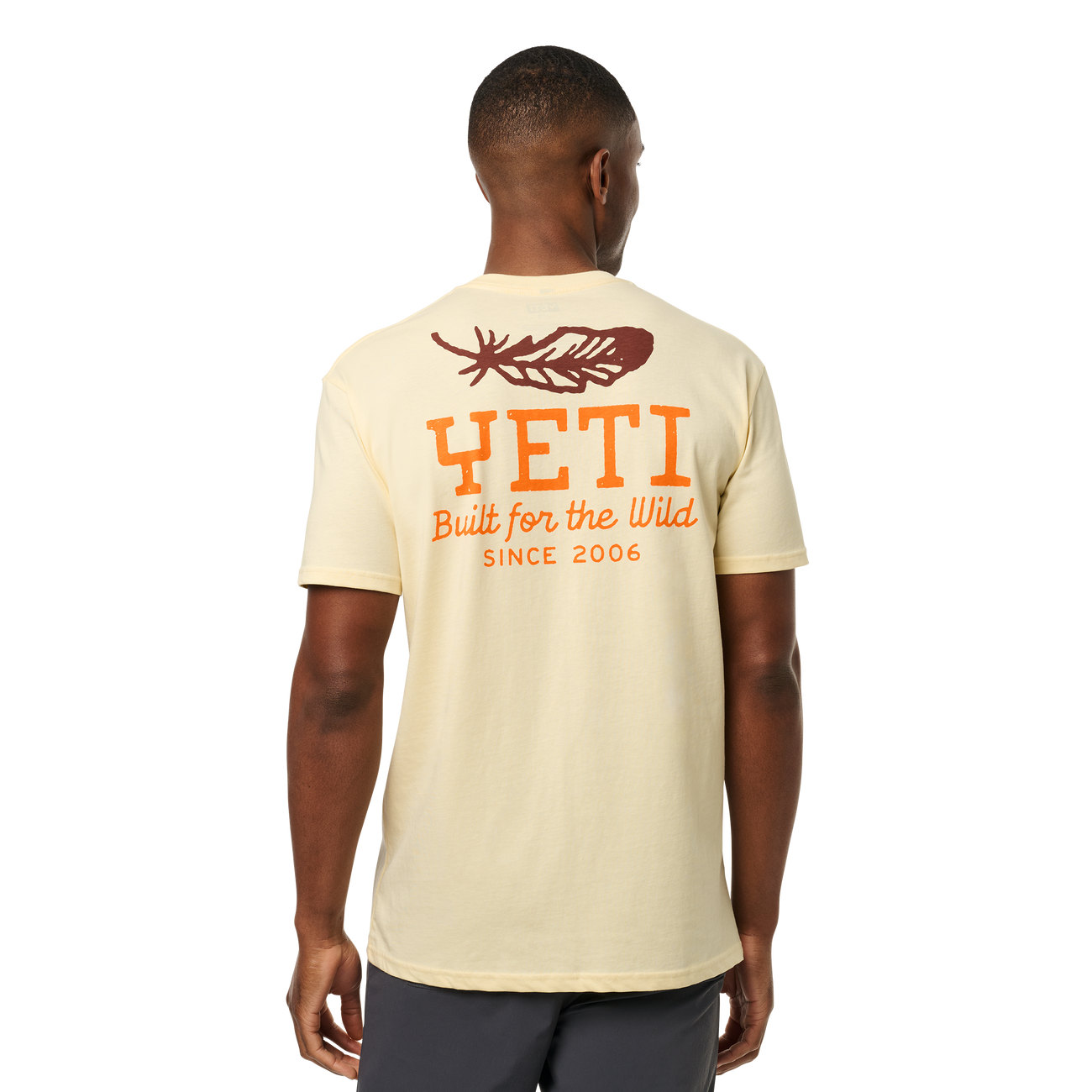 YETI Feather Short Sleeve T-Shirt Butter