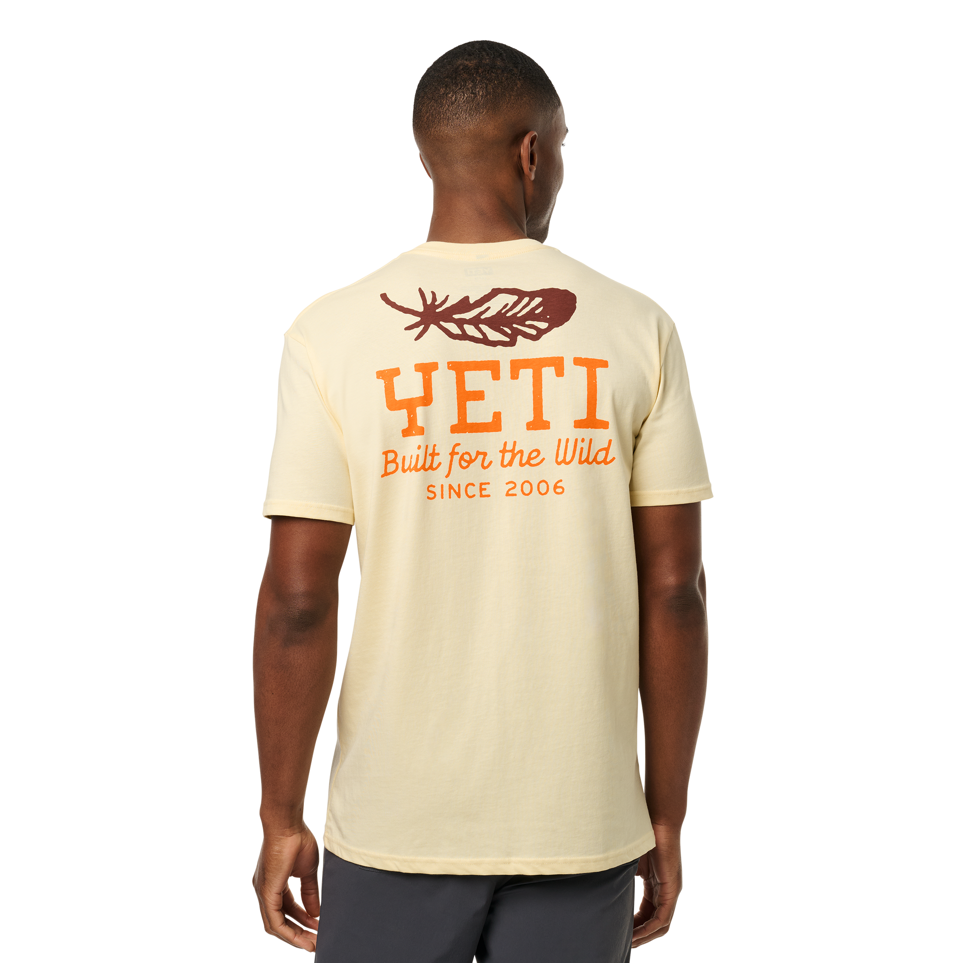 YETI Feather Short Sleeve T-Shirt Butter