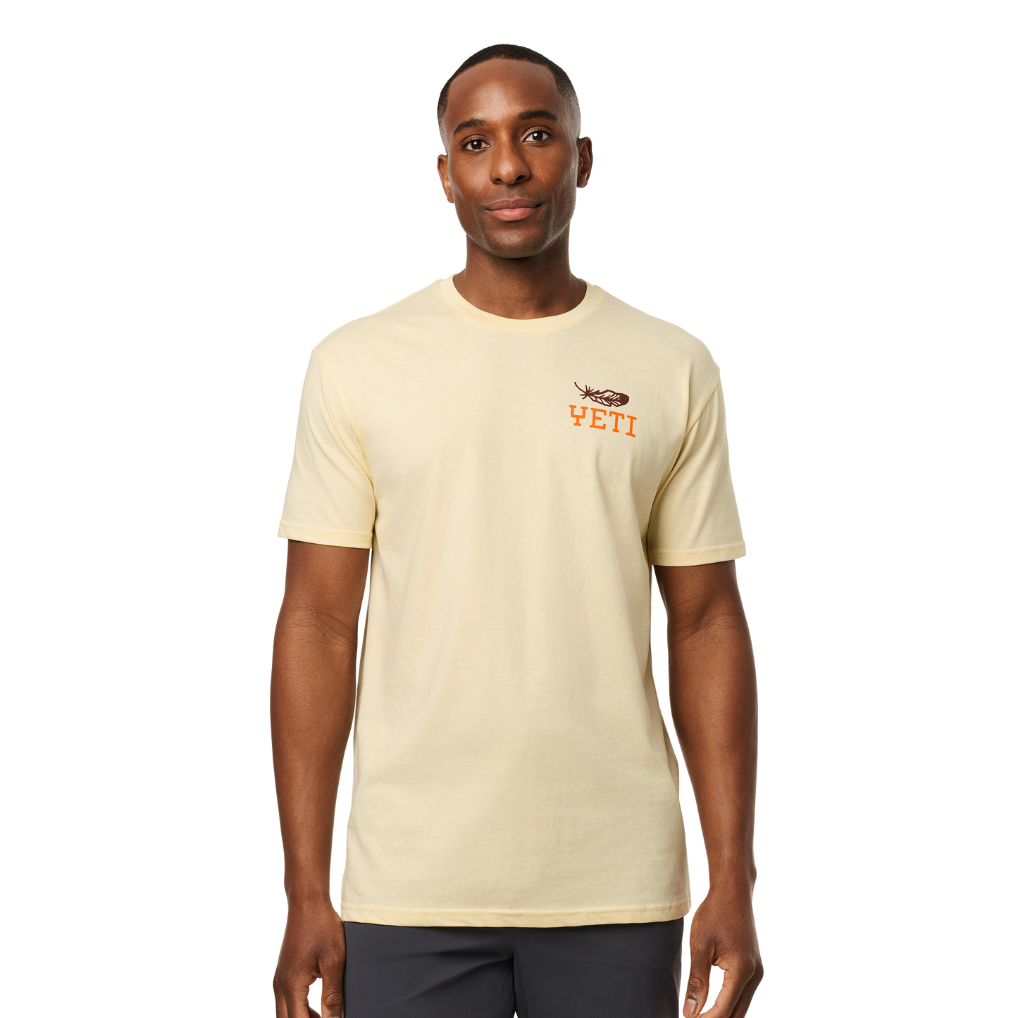 YETI Feather Short Sleeve T-Shirt Butter