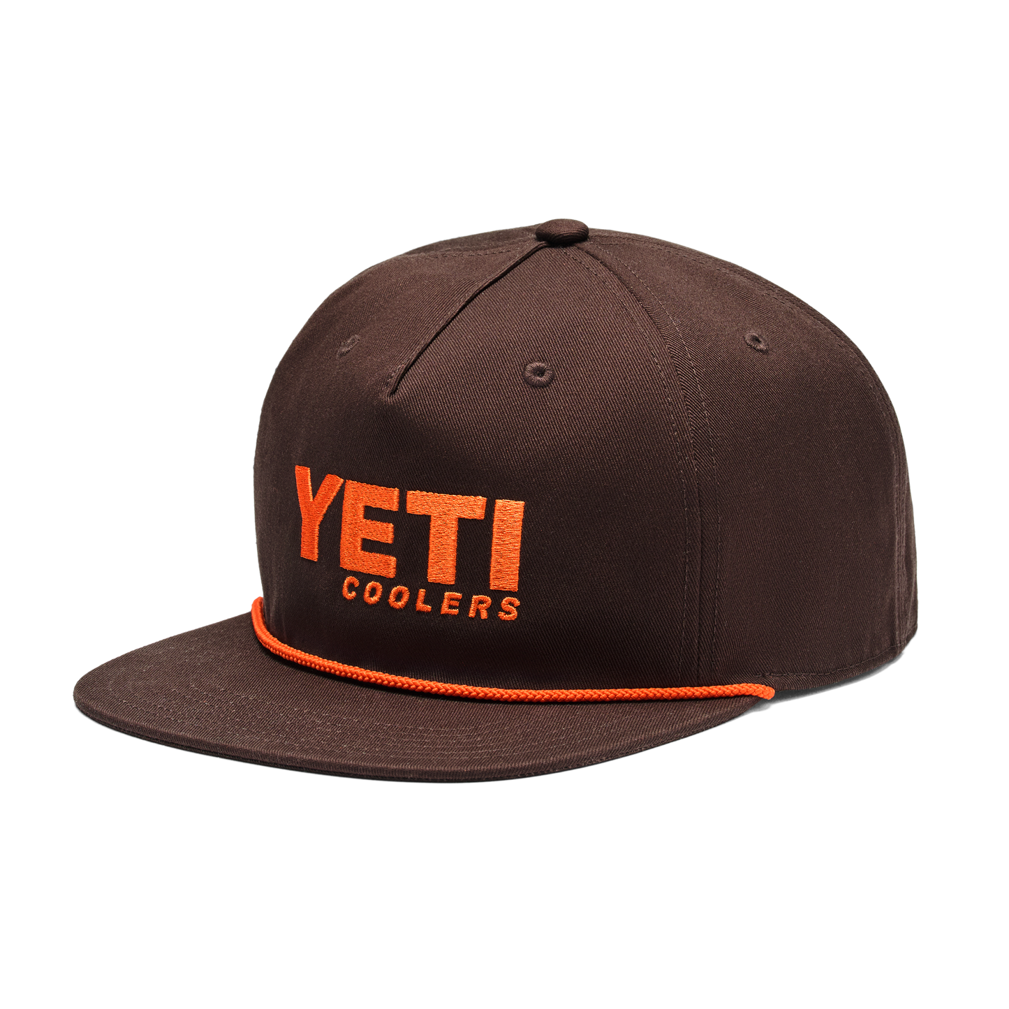 YETI COOLERS Flat Brim Rope Hat Coffee