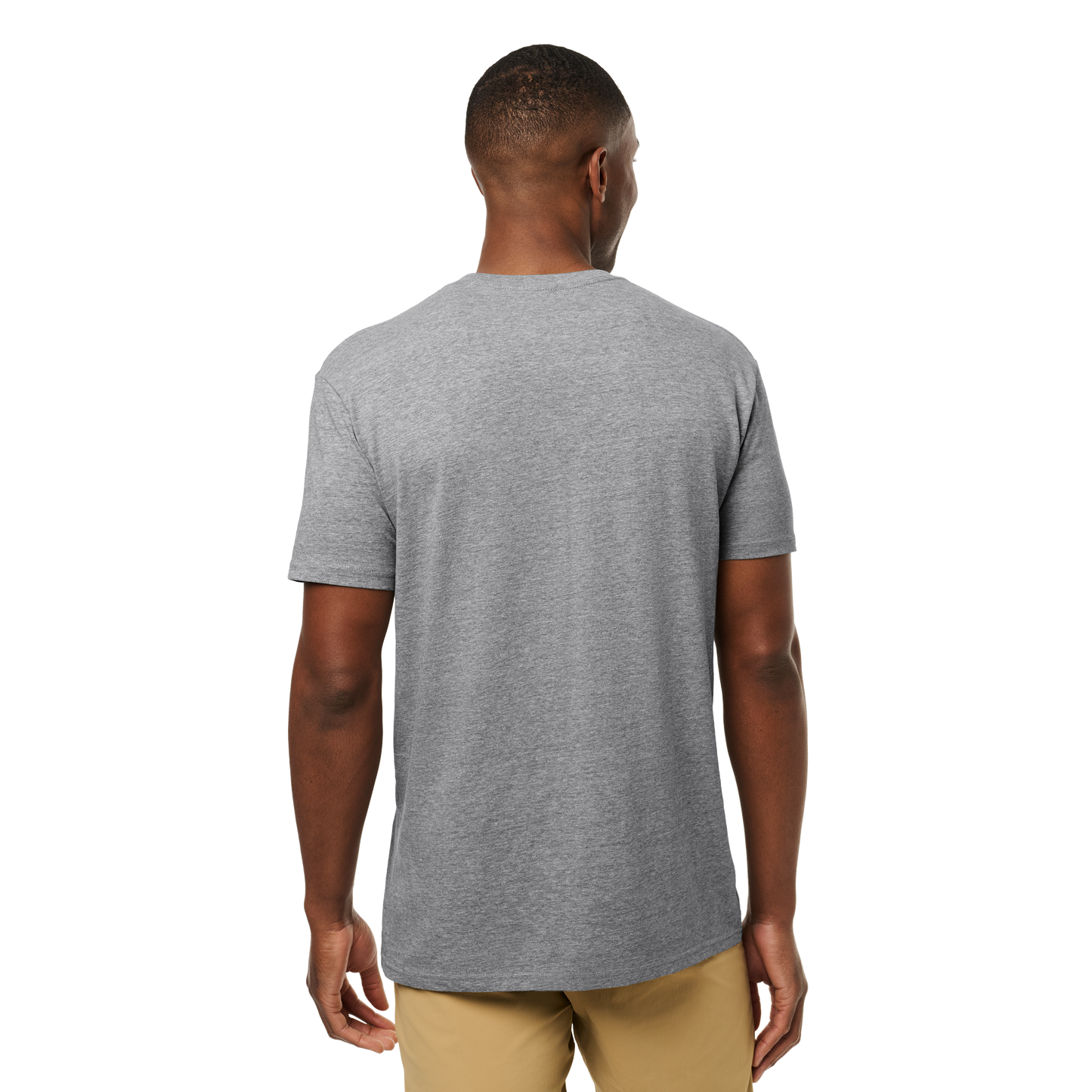 YETI Full Logo Badge Short Sleeve T-Shirt Heather Grey