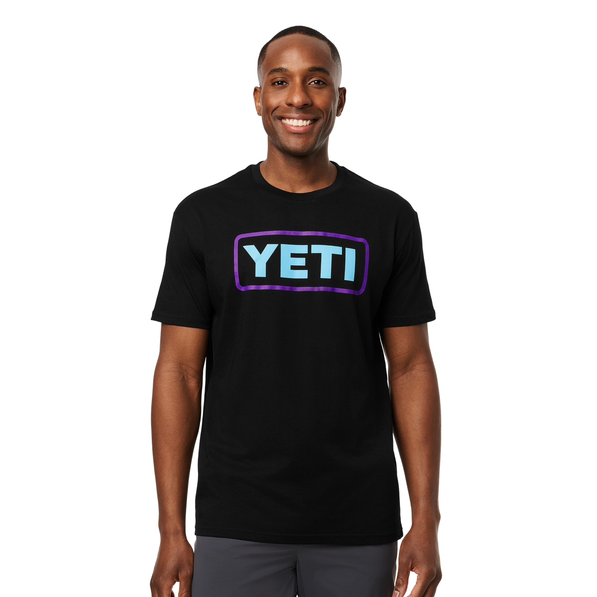 YETI Full Logo Badge Short Sleeve T-Shirt Pace Purple