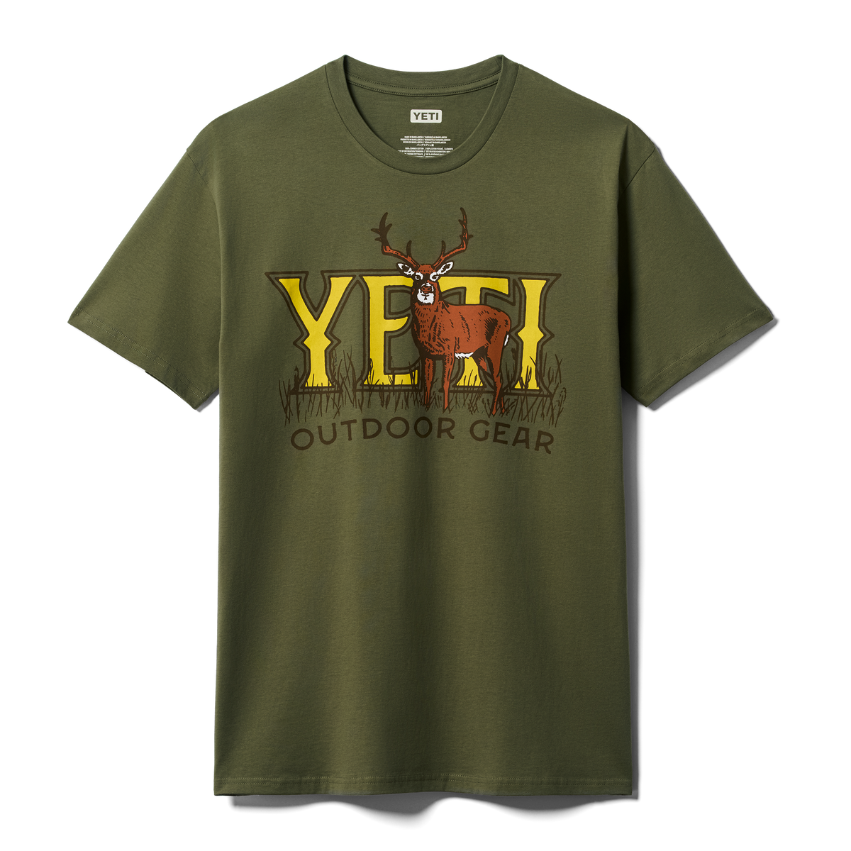 YETI Whitetail Short Sleeve T-Shirt Army