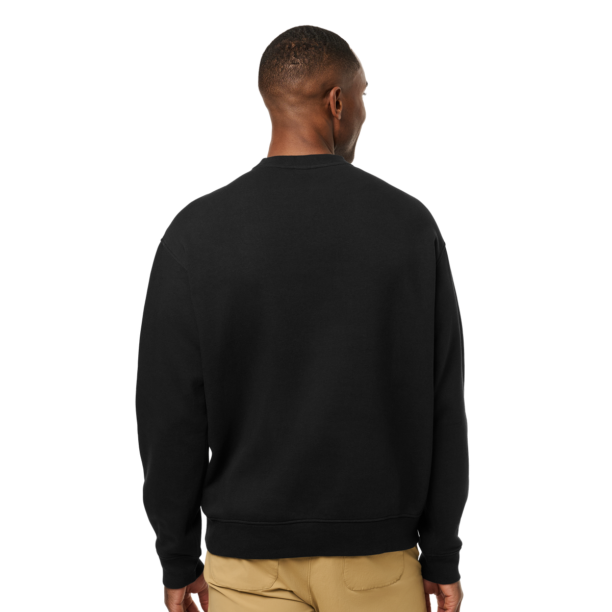 YETI™ Logo Script Fleece Crew Neck Black