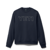 YETI™ Logo Block Fleece Crew Neck Navy
