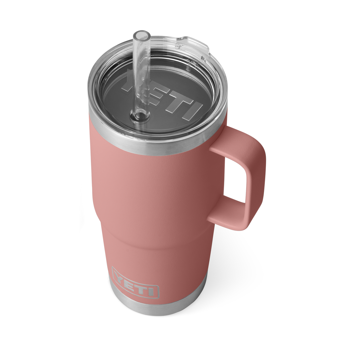 YETI Rambler® Tazza Da 25 oz (710 ml) Con coperchio con cannuccia Sandstone Pink