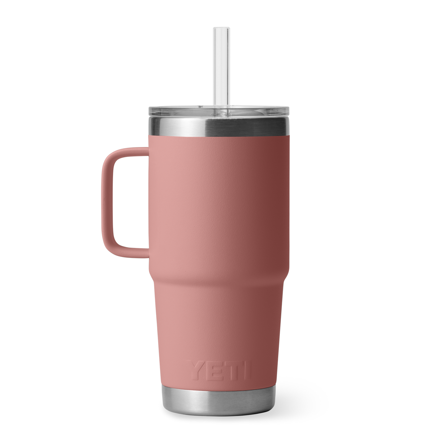 YETI Rambler® Tazza Da 25 oz (710 ml) Con coperchio con cannuccia Sandstone Pink