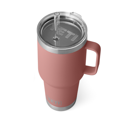 YETI Rambler® Tazza Da 35 oz (994 ml) Con coperchio con cannuccia Sandstone Pink