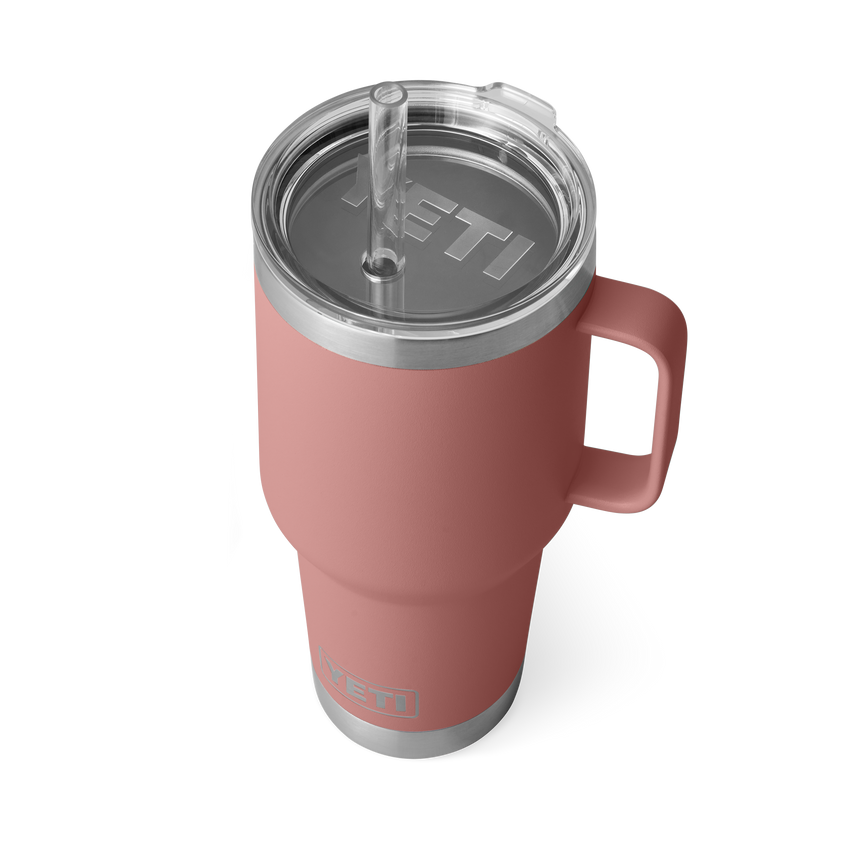 YETI Rambler® Tazza Da 35 oz (994 ml) Con coperchio con cannuccia Sandstone Pink