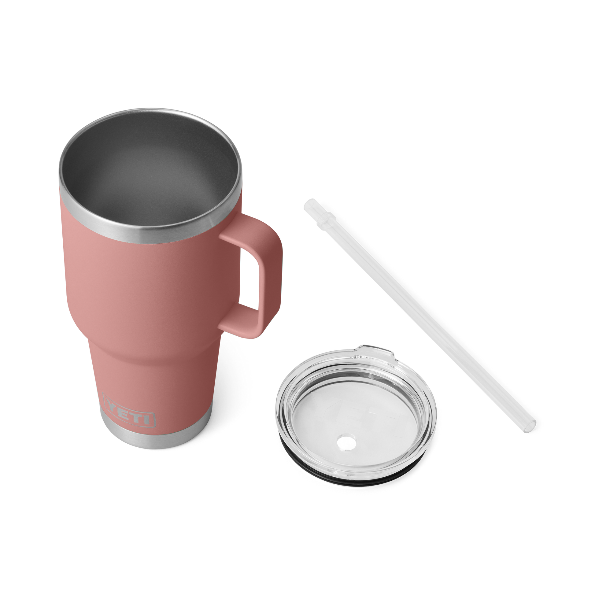 YETI Rambler® Tazza Da 35 oz (994 ml) Con coperchio con cannuccia Sandstone Pink
