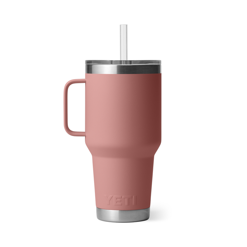 YETI Rambler® Tazza Da 35 oz (994 ml) Con coperchio con cannuccia Sandstone Pink