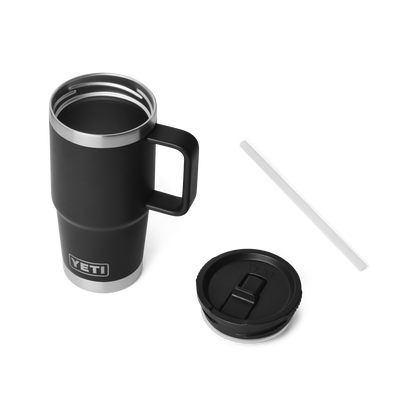YETI Rambler® 20 oz (591 ml) Travel Straw Mug Black