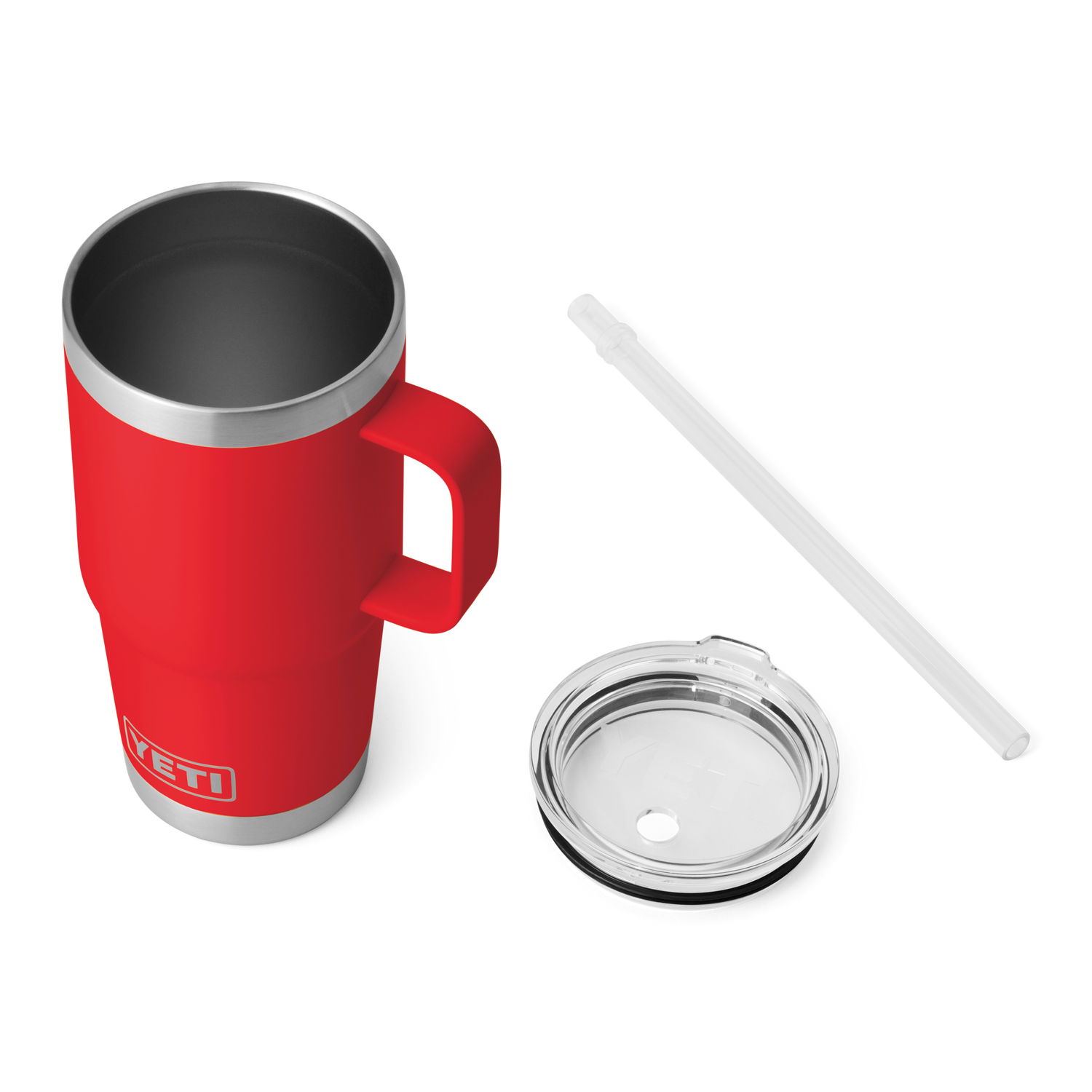 YETI Rambler® Tazza Da 25 oz (710 ml) Con coperchio con cannuccia Rescue Red