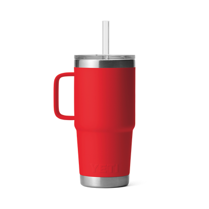 YETI Rambler® Tazza Da 25 oz (710 ml) Con coperchio con cannuccia Rescue Red
