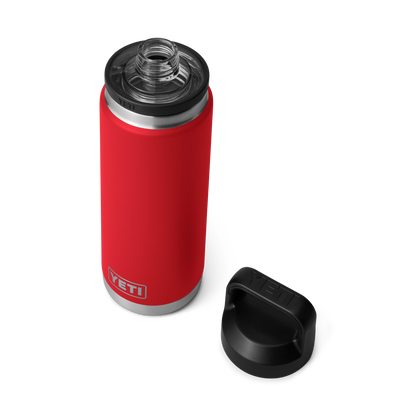 YETI Rambler® Borraccia da 26 oz (760 ml) con tappo Chug Rescue Red