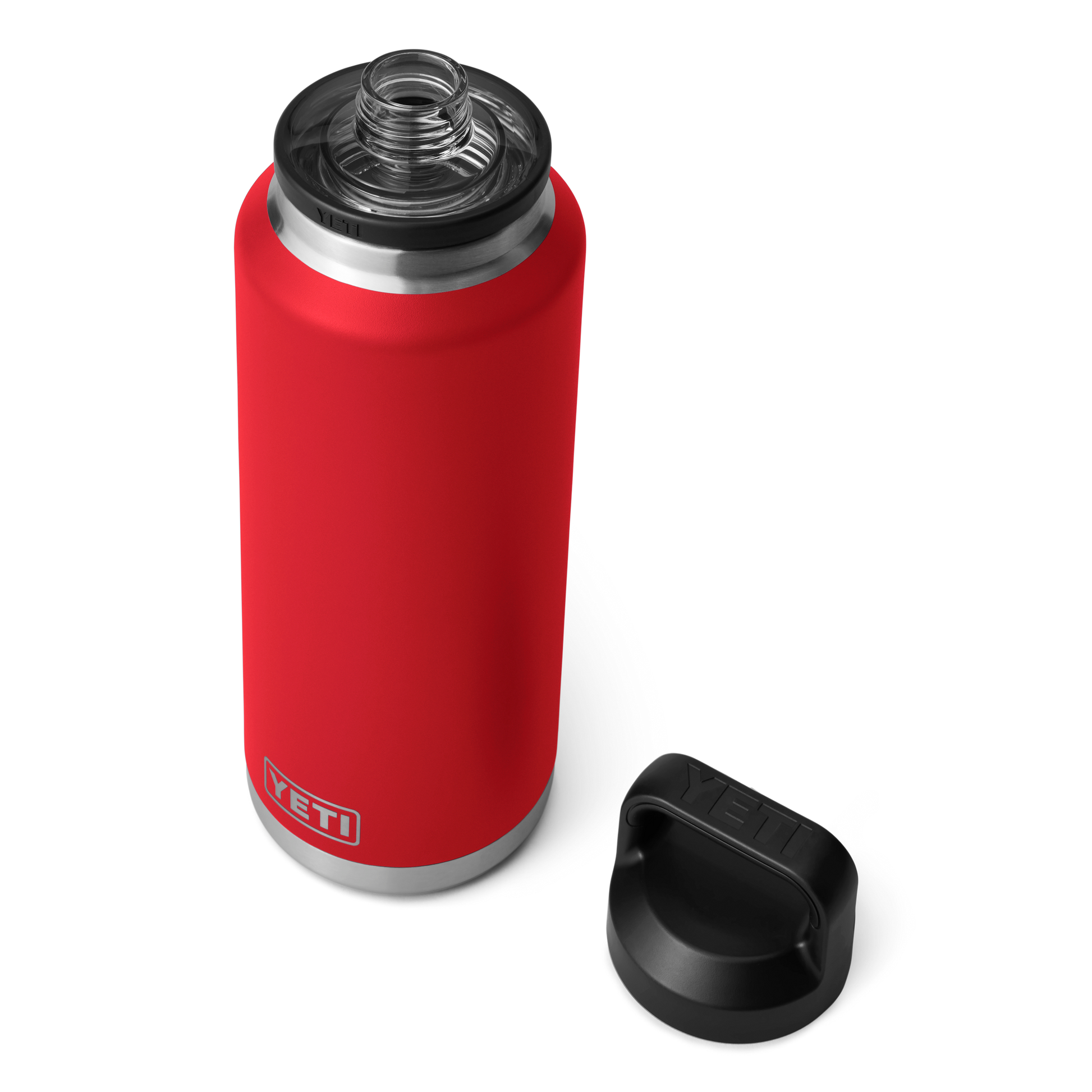 YETI Rambler® Borraccia da 46 oz (1,4 L) con tappo Chug Rescue Red