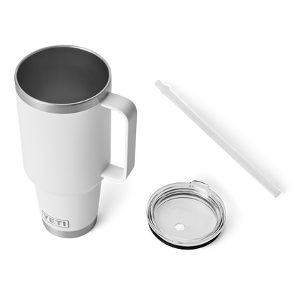 Rambler® Tazza Da 42 oz (1242 ml) Con coperchio con cannuccia Bianco
