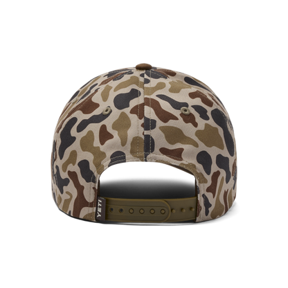 Cappello a tesa piatta YETI® Wetlands Camo Logo Badge Mid Pro