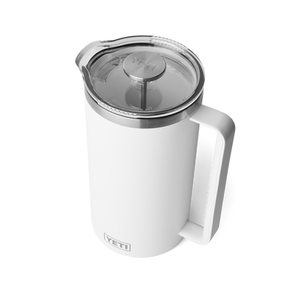 YETI Rambler® French Press da 64 oz (2 L) Bianco