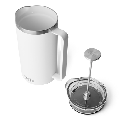 YETI Rambler® French Press da 64 oz (2 L) Bianco