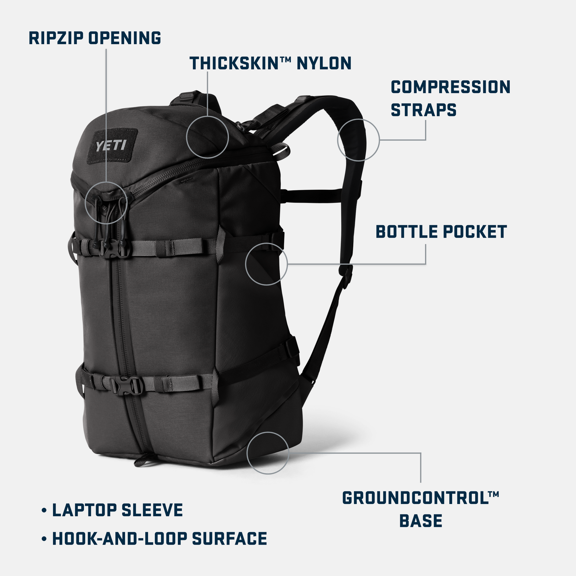 YETI Zaino Ranchero™ da 22 L Nero