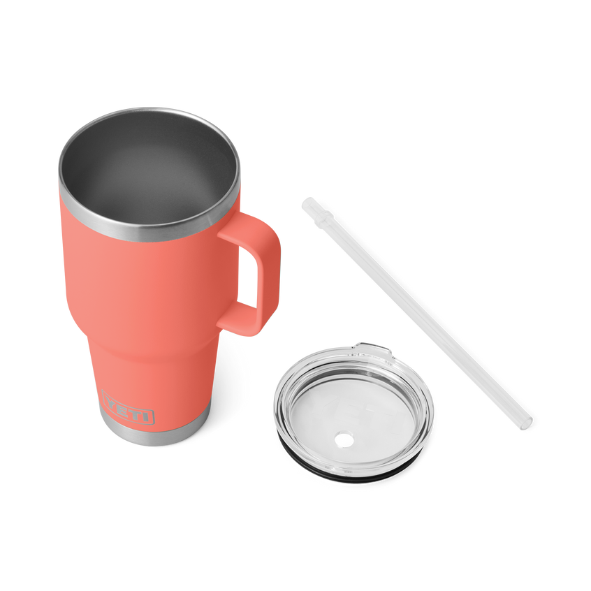 YETI Rambler® Tazza Da 35 oz (994 ml) Con coperchio con cannuccia Coral
