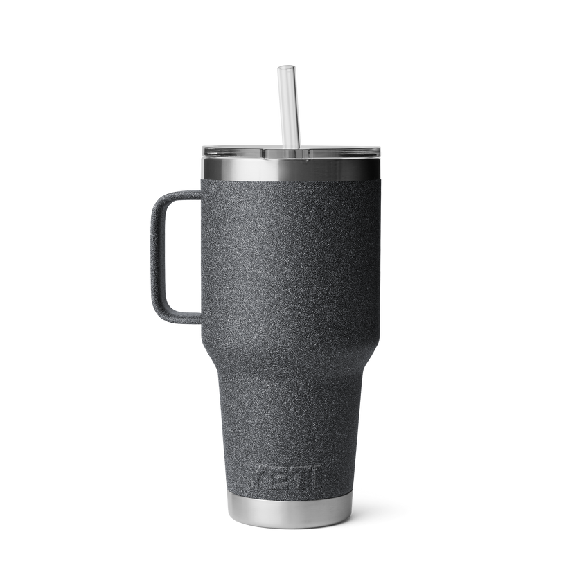 YETI Rambler® Tazza Da 35 oz (994 ml) Con coperchio con cannuccia Black Stone