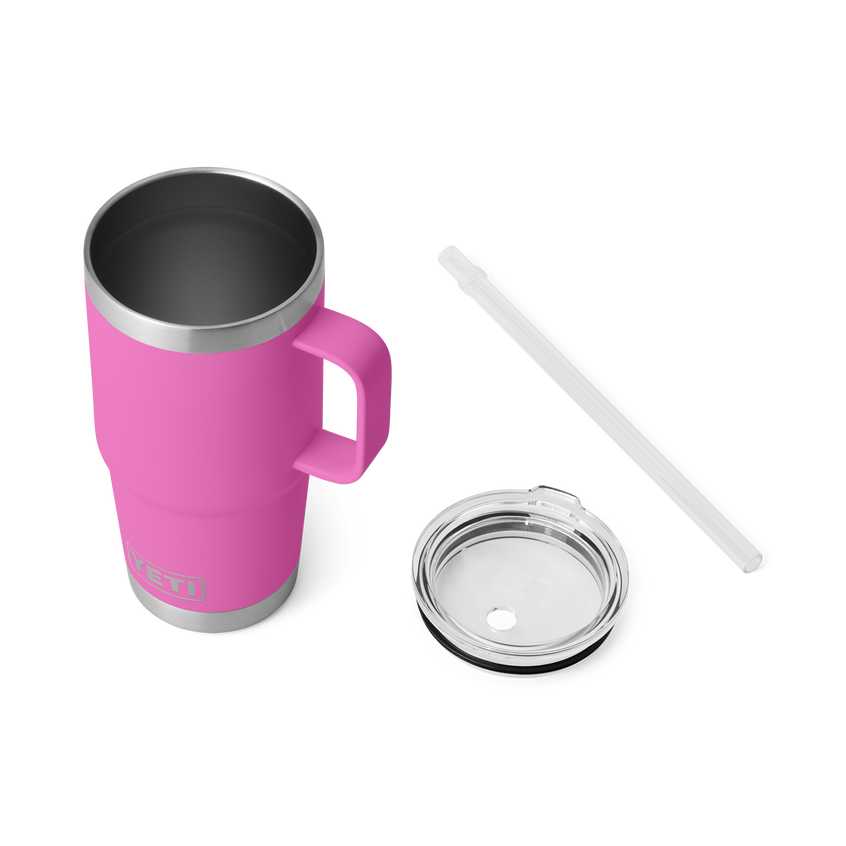 YETI Rambler® Tazza Da 25 oz (710 ml) Con coperchio con cannuccia Wildflower Fuchsia