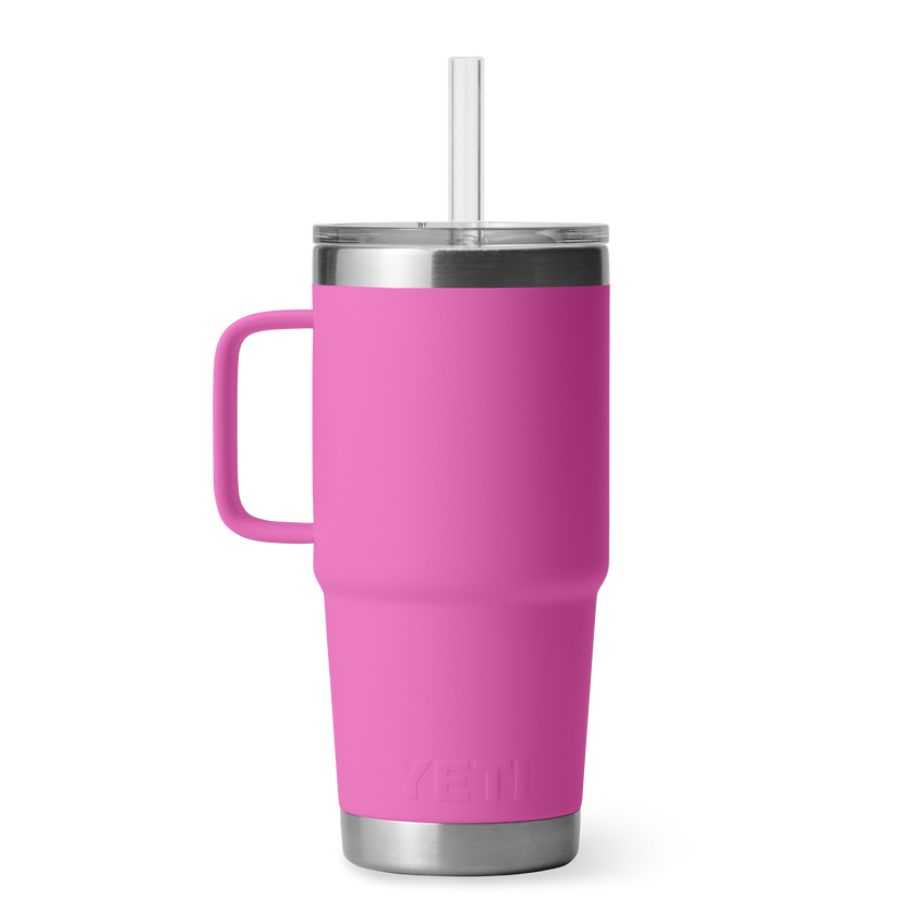 YETI Rambler® Tazza Da 25 oz (710 ml) Con coperchio con cannuccia Wildflower Fuchsia