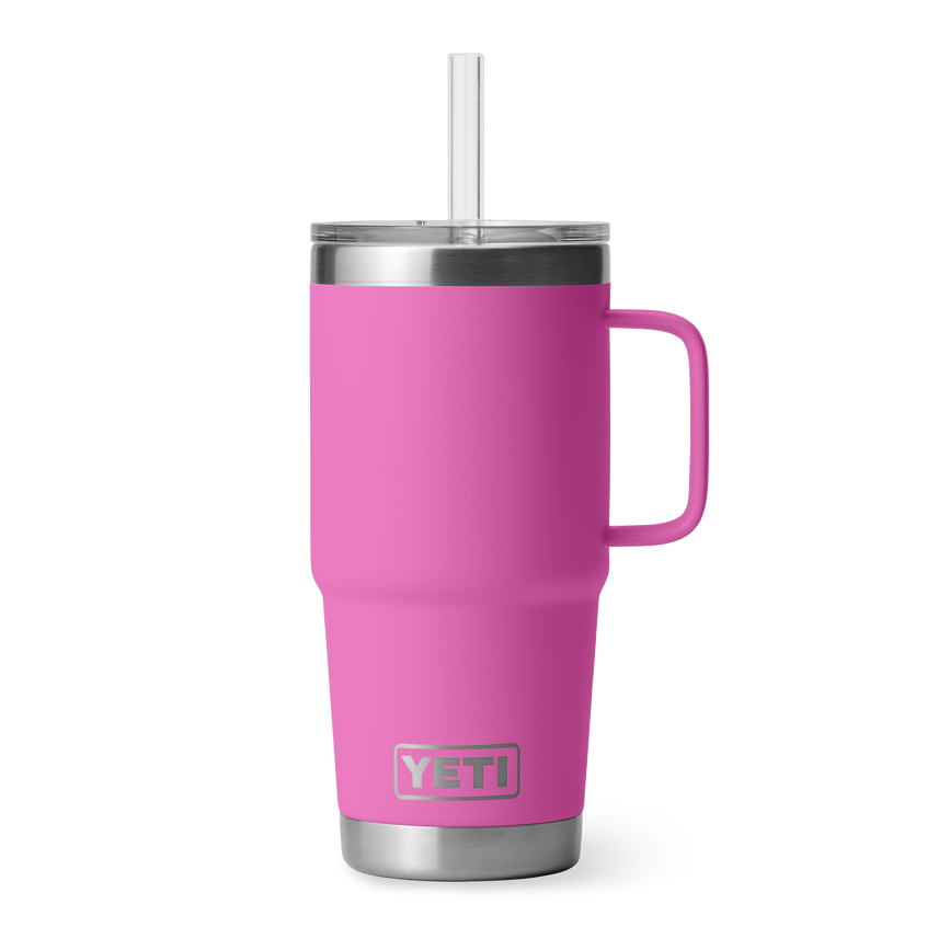 YETI Rambler® Tazza Da 25 oz (710 ml) Con coperchio con cannuccia Wildflower Fuchsia