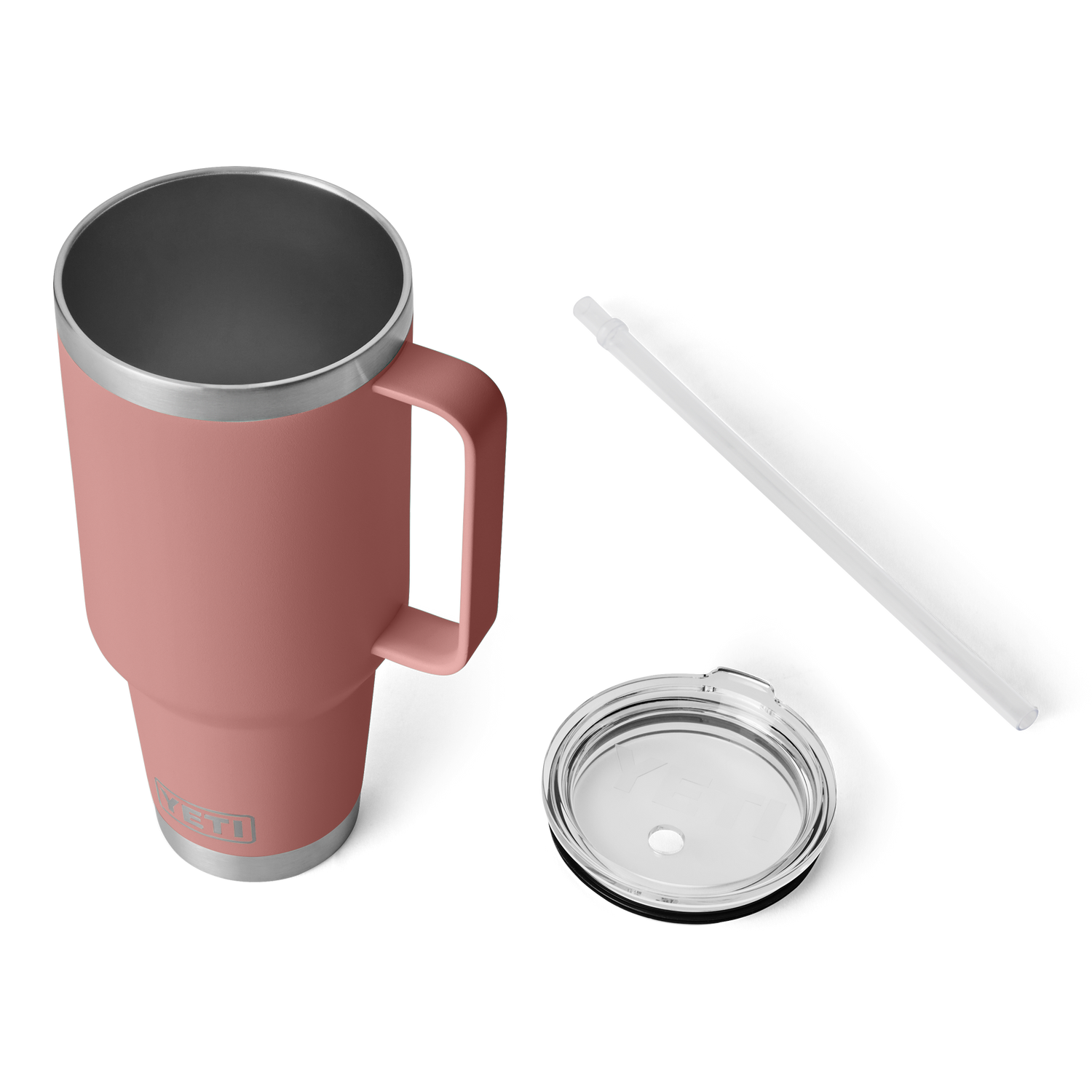 YETI Rambler® Tazza Da 42 oz (1242 ml) Con coperchio con cannuccia Sandstone Pink