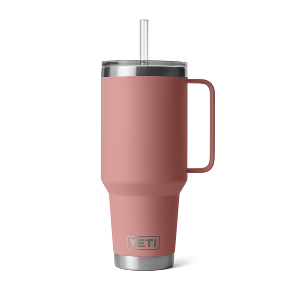 YETI Rambler® Tazza Da 42 oz (1242 ml) Con coperchio con cannuccia Sandstone Pink