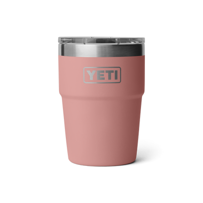 YETI Rambler® Tazza impilabile da 16 oz (473 ml) Sandstone Pink