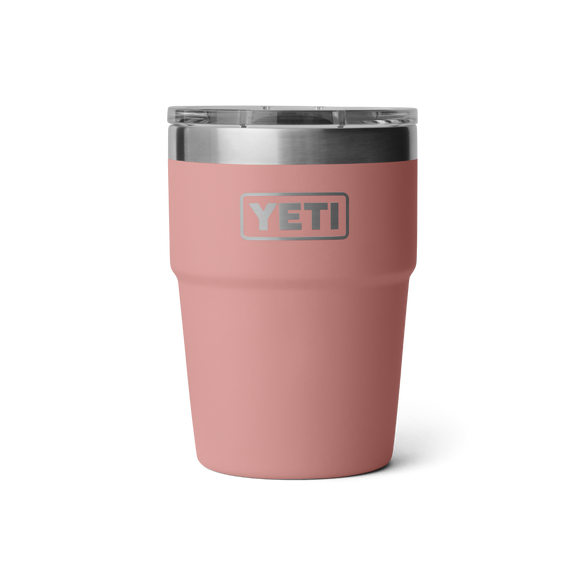 YETI Rambler® Tazza impilabile da 16 oz (473 ml) Sandstone Pink