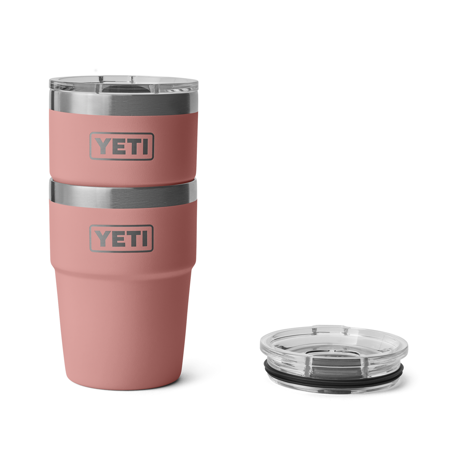 YETI Rambler® Tazza impilabile da 16 oz (473 ml) Sandstone Pink