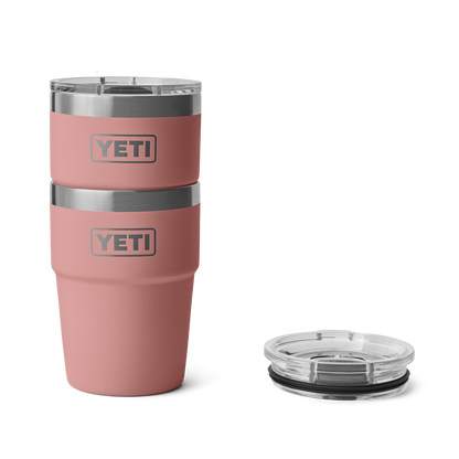 YETI Rambler® Tazza impilabile da 16 oz (473 ml) Sandstone Pink