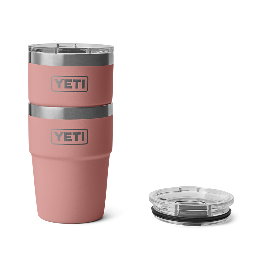 YETI Rambler® Tazza impilabile da 16 oz (473 ml) Sandstone Pink