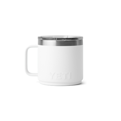 Tazza impilabile YETI Rambler® bianca da 14 oz (414 ml)