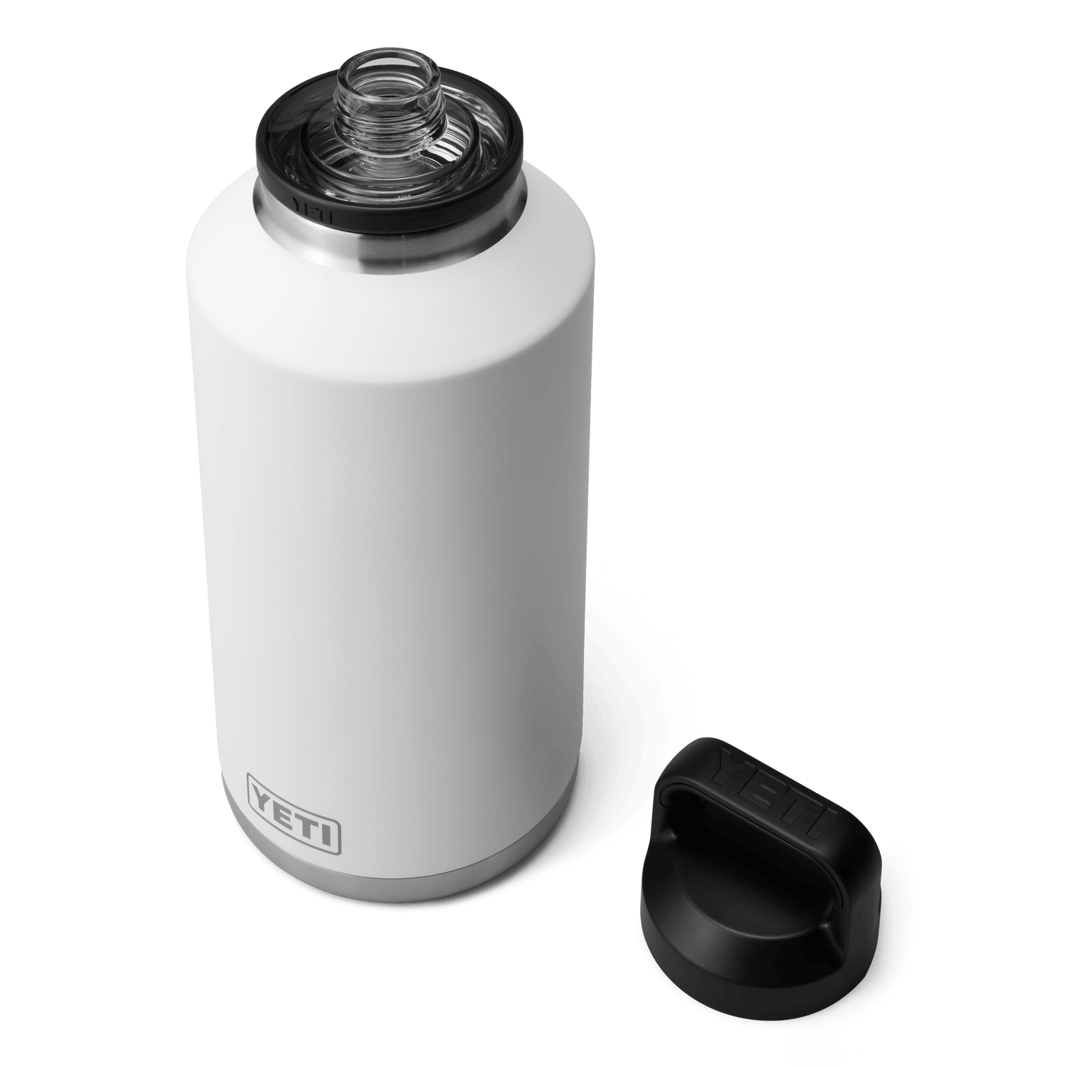 YETI Rambler® Borraccia da 64 oz (1,9 L) con tappo Chug Bianco