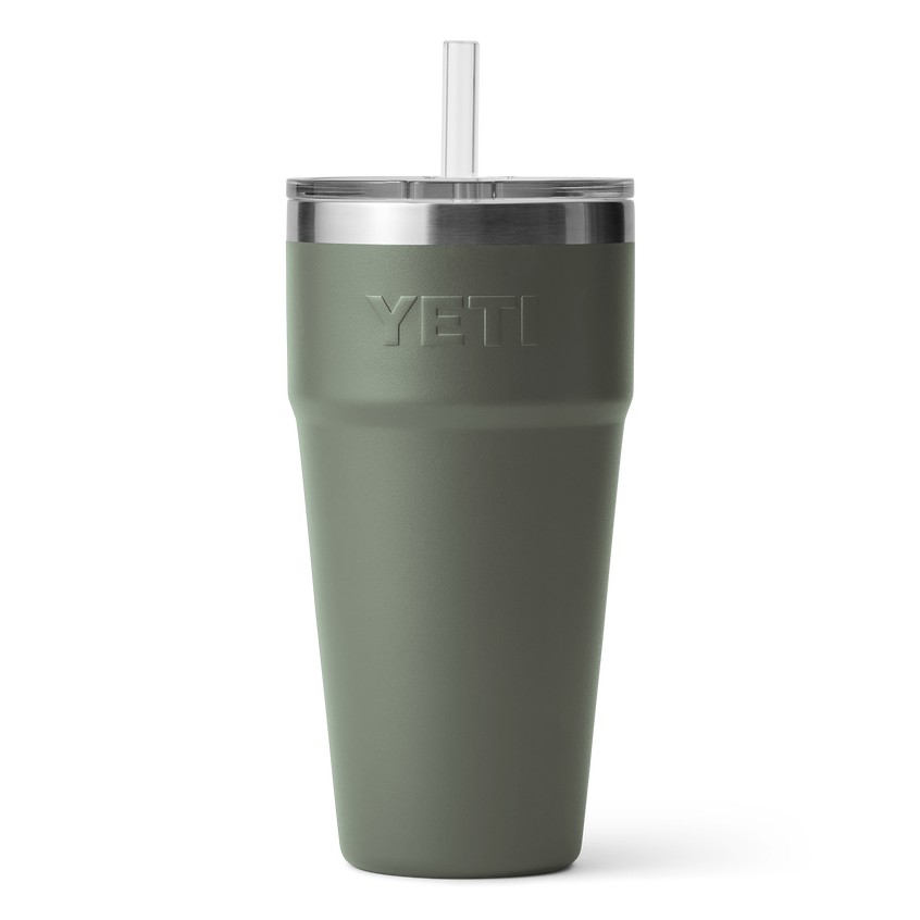 YETI Rambler® Tazza con cannuccia da 760 ml (26 once) Camp Green
