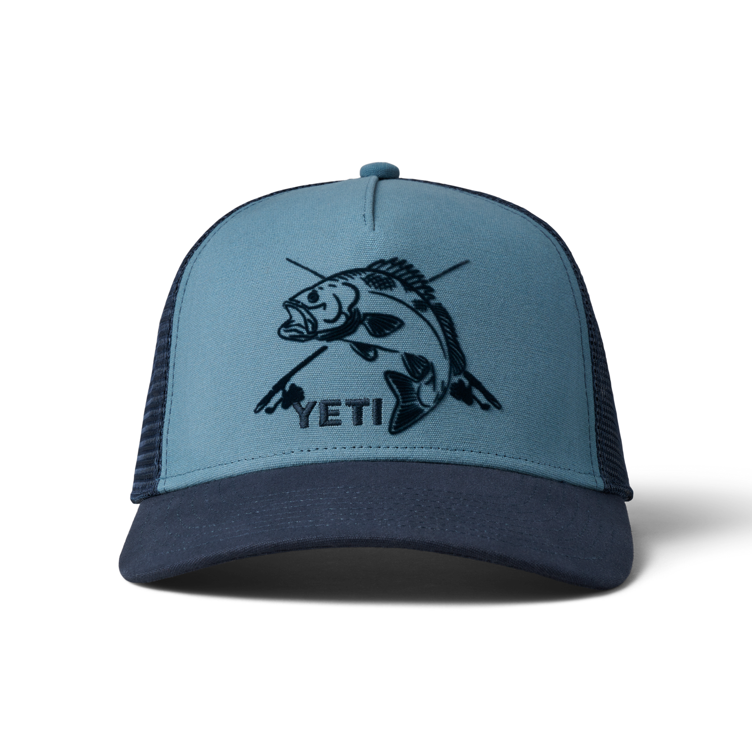 YETI Cappello Trucker Fishing Bass Deep Blue/Navy